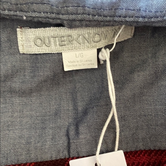 New Outerknown blanket shirt check Plaid Shirt 100% organic cotton size M L XL - Picture 8 of 14